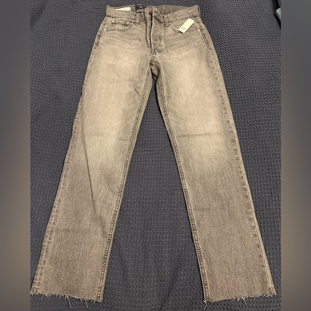 GAP Women's High Rise Straight Leg Jeans